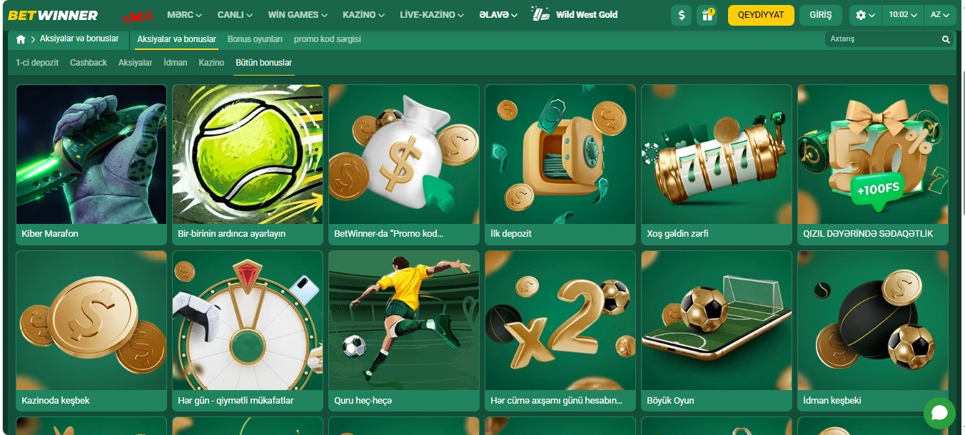 Betwinner casino screen