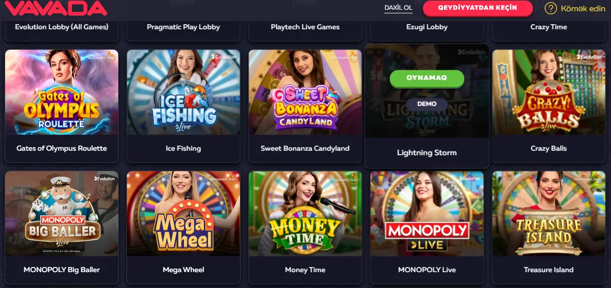 Vavada Slot Games